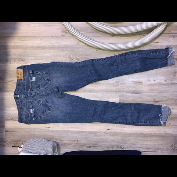 Ripped Blue Skinny Jeans - Picture 2 of 2